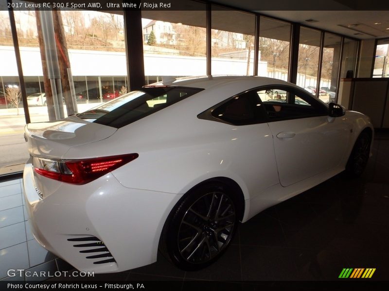 Ultra White / Rioja Red 2017 Lexus RC 300 F Sport AWD