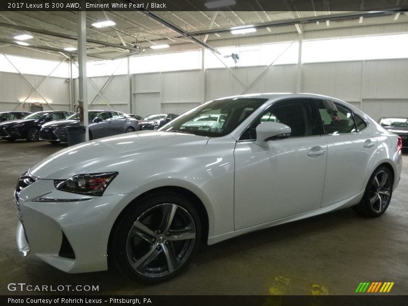 Eminent White Pearl / Black 2017 Lexus IS 300 AWD