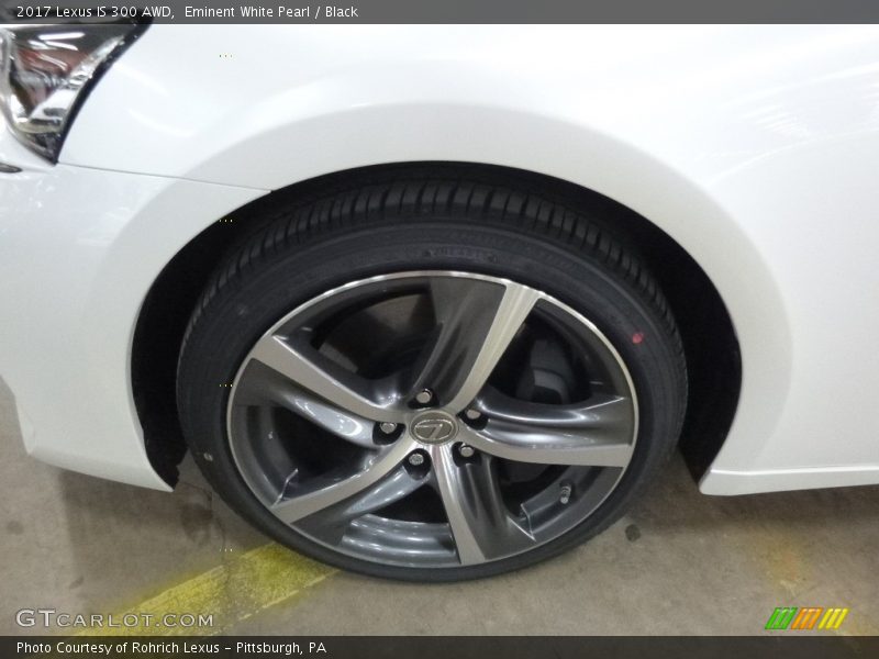 Eminent White Pearl / Black 2017 Lexus IS 300 AWD