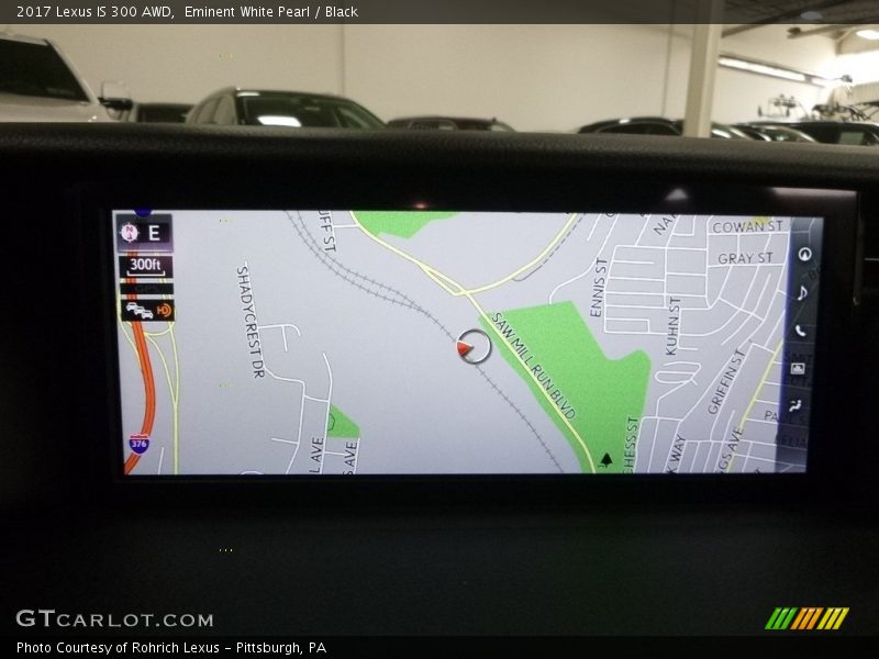 Eminent White Pearl / Black 2017 Lexus IS 300 AWD