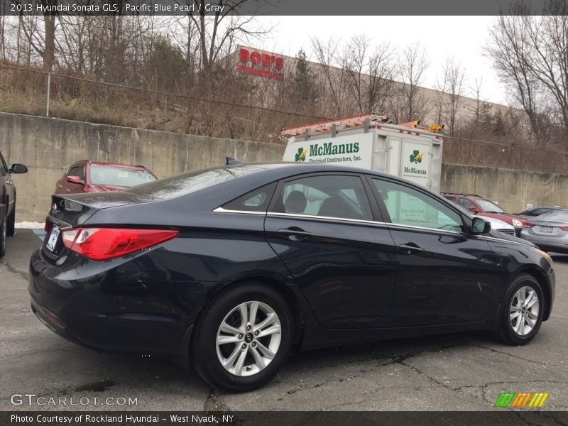 Pacific Blue Pearl / Gray 2013 Hyundai Sonata GLS