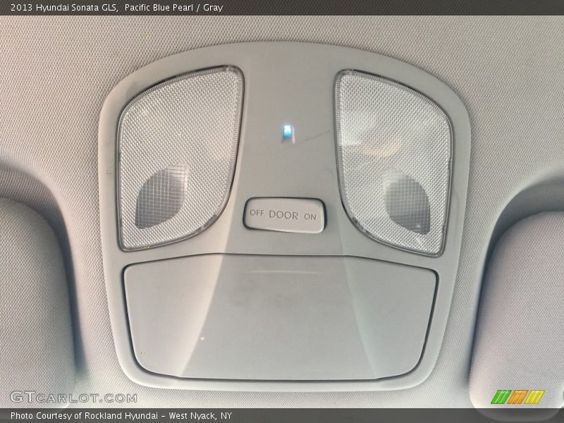 Pacific Blue Pearl / Gray 2013 Hyundai Sonata GLS