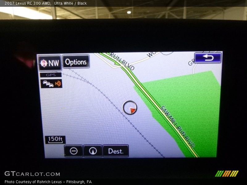 Navigation of 2017 RC 300 AWD