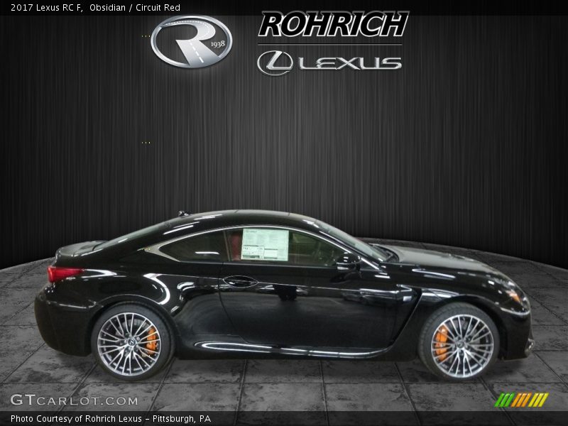 Obsidian / Circuit Red 2017 Lexus RC F