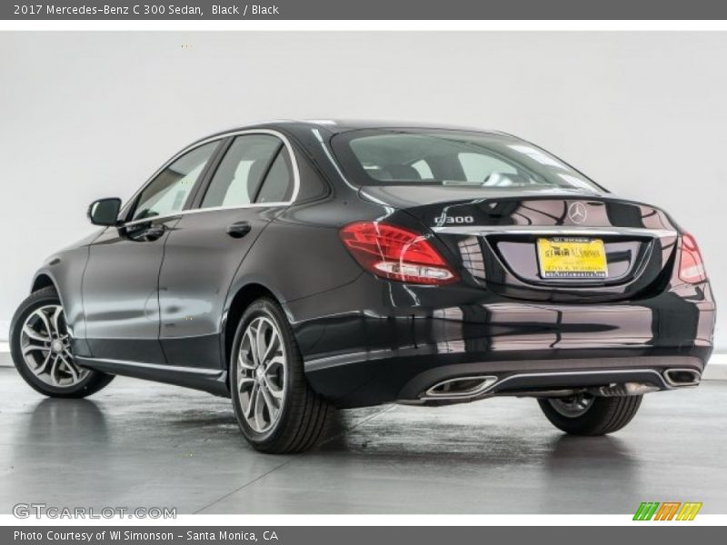 Black / Black 2017 Mercedes-Benz C 300 Sedan