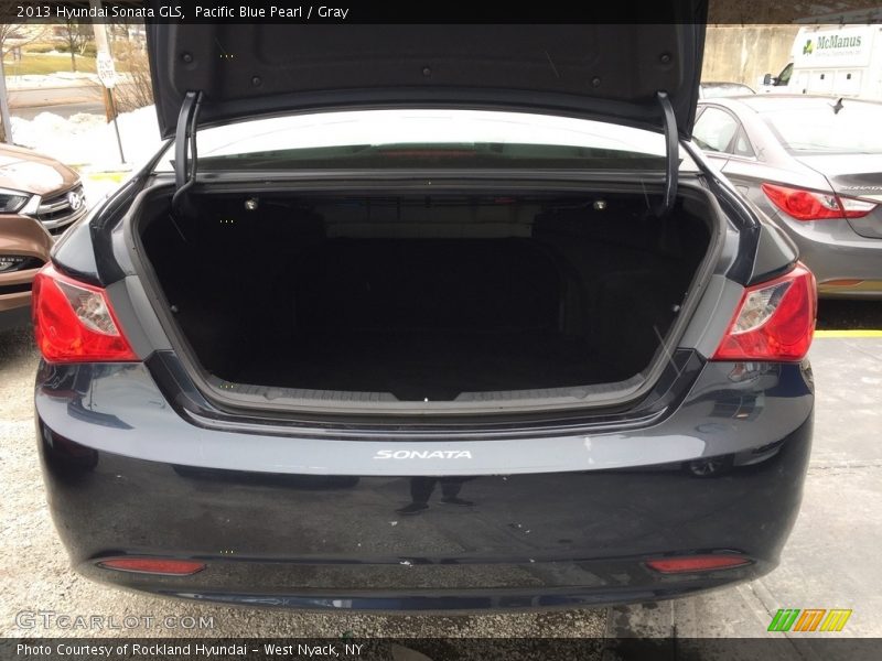 Pacific Blue Pearl / Gray 2013 Hyundai Sonata GLS