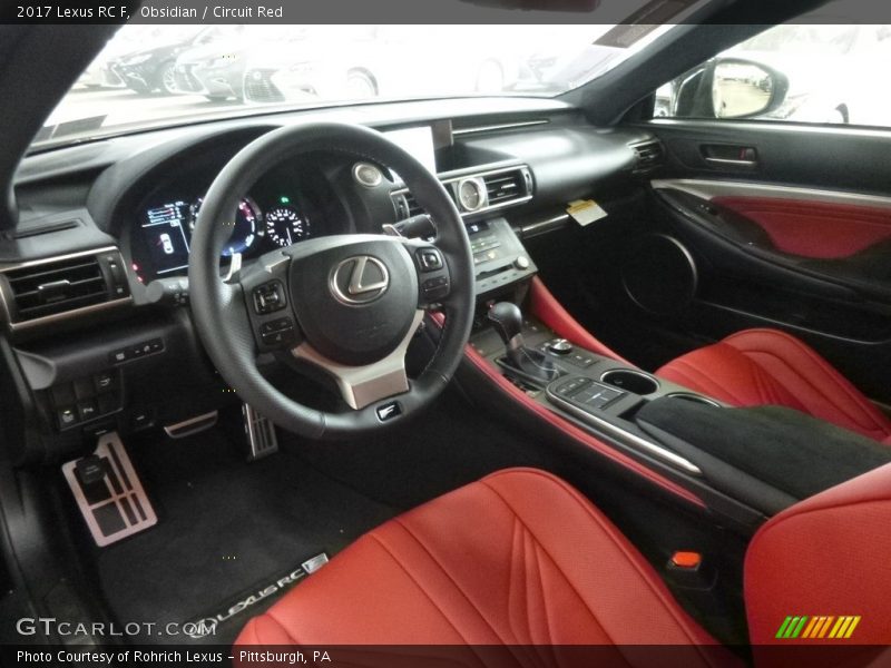  2017 RC F Circuit Red Interior
