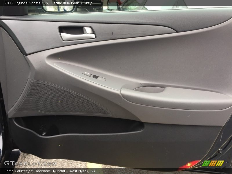 Pacific Blue Pearl / Gray 2013 Hyundai Sonata GLS