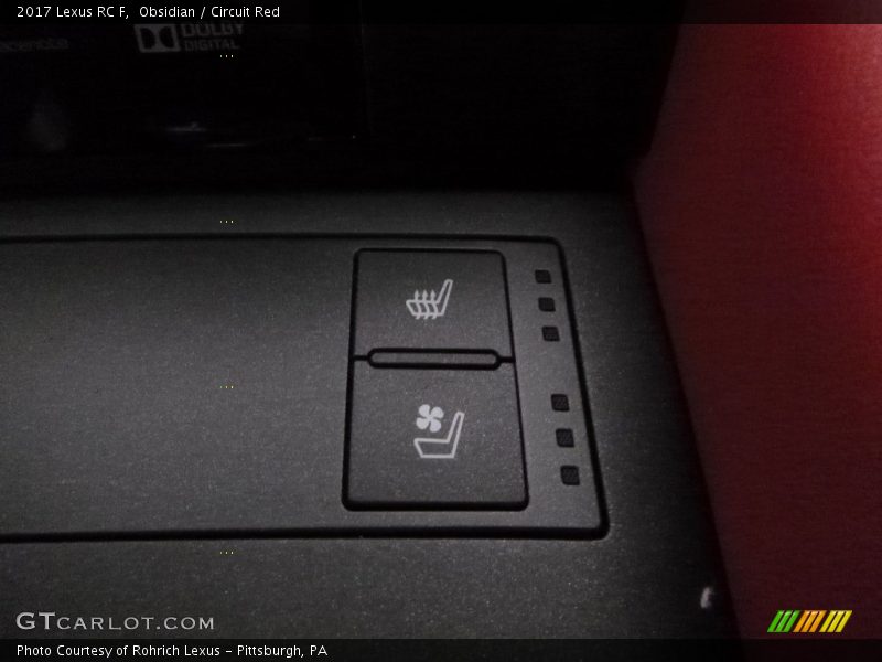 Obsidian / Circuit Red 2017 Lexus RC F