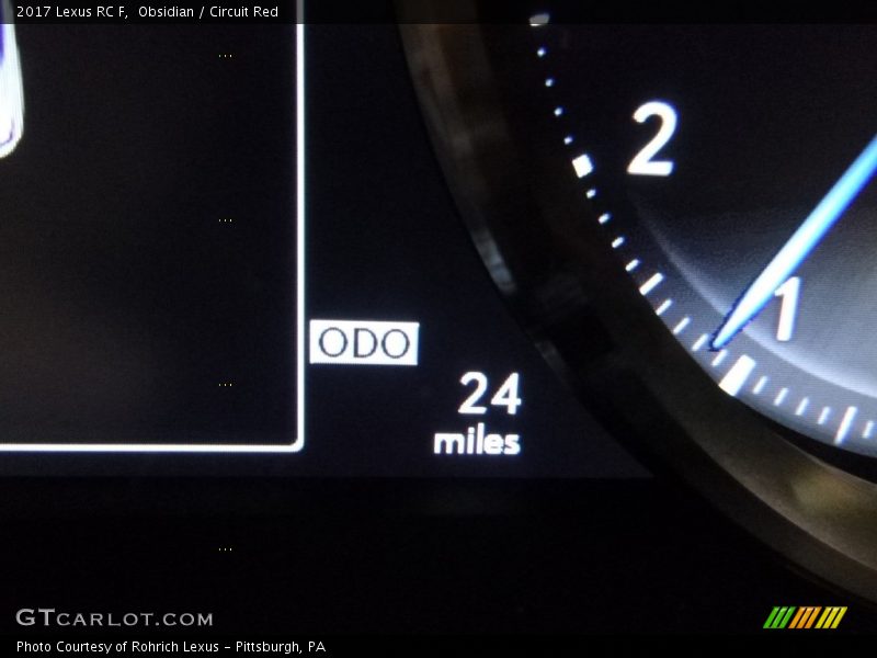 Obsidian / Circuit Red 2017 Lexus RC F