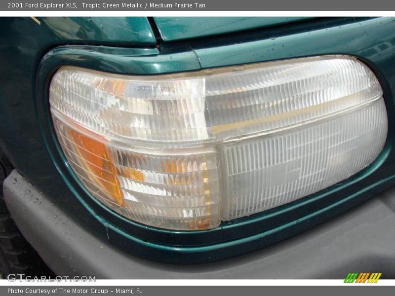 Tropic Green Metallic / Medium Prairie Tan 2001 Ford Explorer XLS