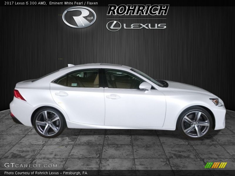 Eminent White Pearl / Flaxen 2017 Lexus IS 300 AWD