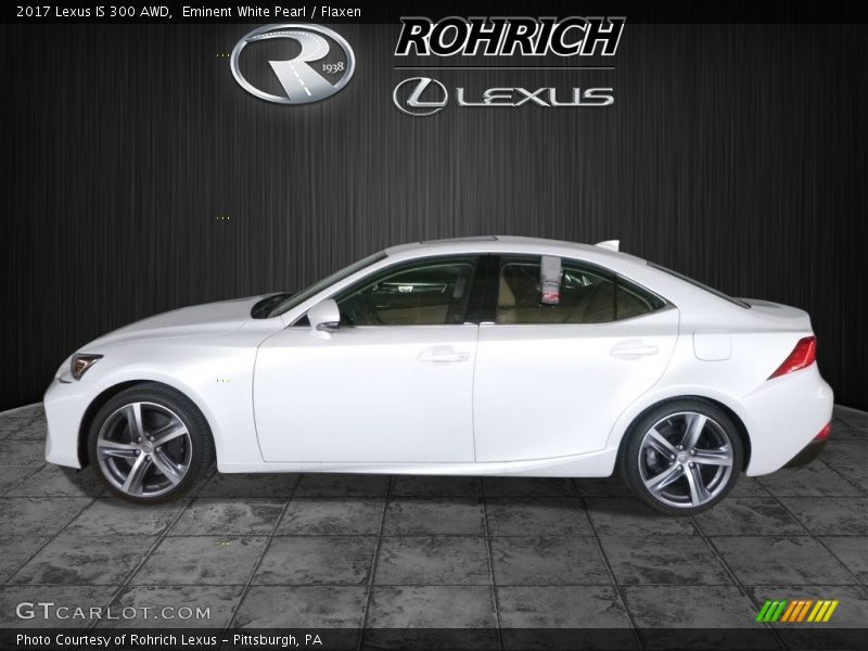 Eminent White Pearl / Flaxen 2017 Lexus IS 300 AWD