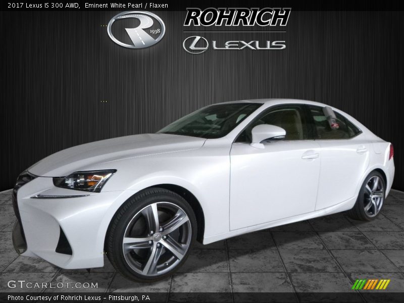 Eminent White Pearl / Flaxen 2017 Lexus IS 300 AWD