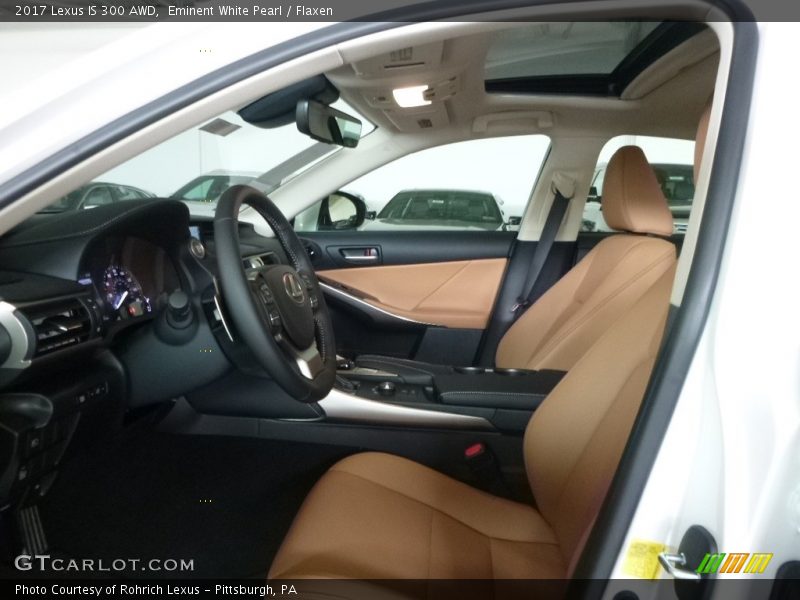 Eminent White Pearl / Flaxen 2017 Lexus IS 300 AWD