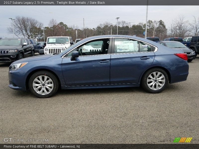 Twilight Blue Metallic / Slate Black 2017 Subaru Legacy 2.5i Premium