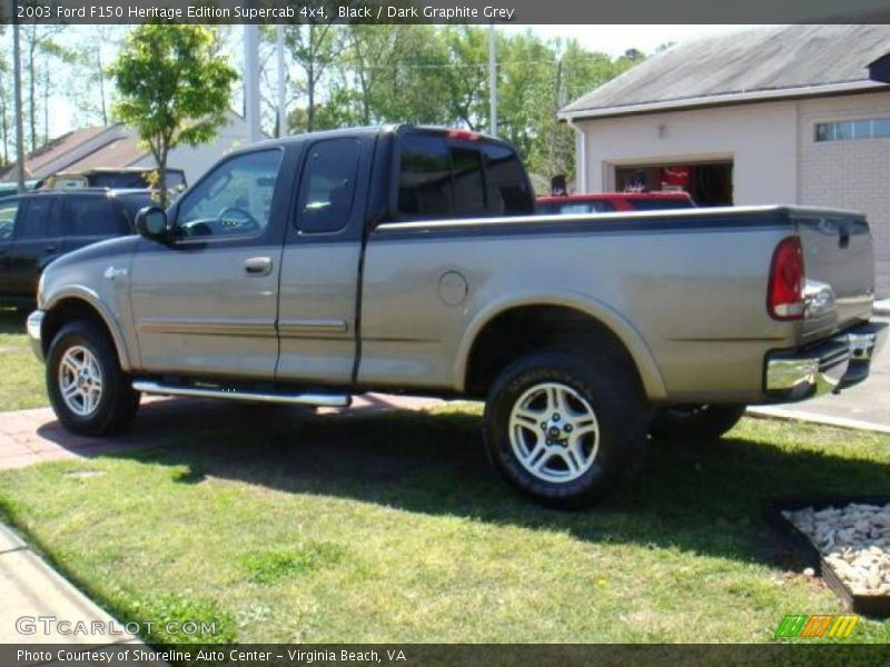 Black / Dark Graphite Grey 2003 Ford F150 Heritage Edition Supercab 4x4
