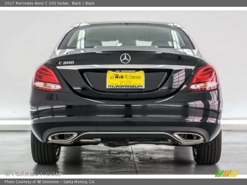 Black / Black 2017 Mercedes-Benz C 300 Sedan