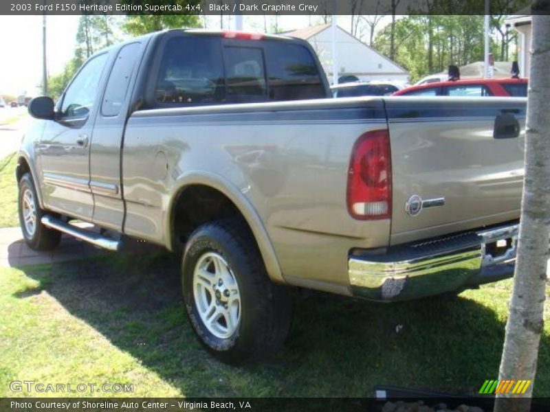 Black / Dark Graphite Grey 2003 Ford F150 Heritage Edition Supercab 4x4