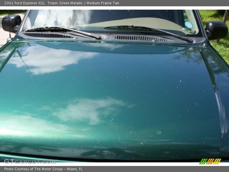 Tropic Green Metallic / Medium Prairie Tan 2001 Ford Explorer XLS