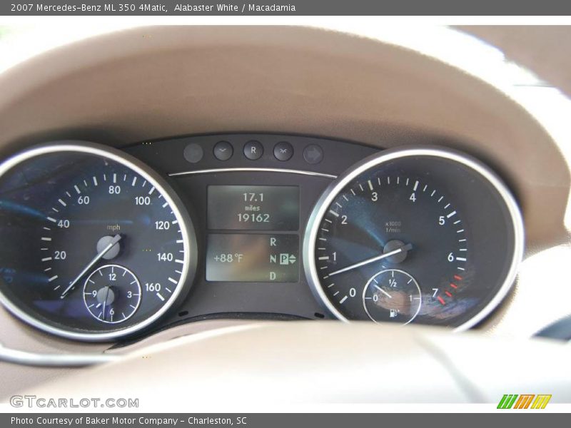Alabaster White / Macadamia 2007 Mercedes-Benz ML 350 4Matic