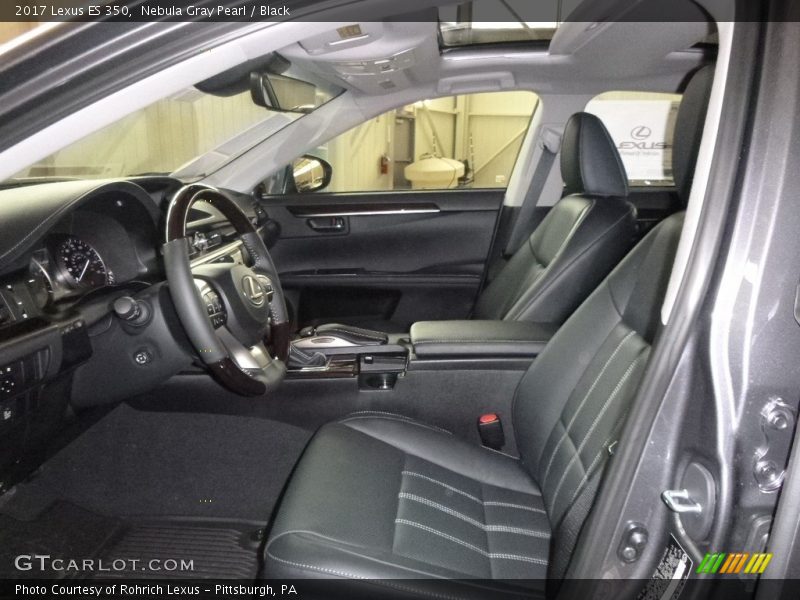 Nebula Gray Pearl / Black 2017 Lexus ES 350