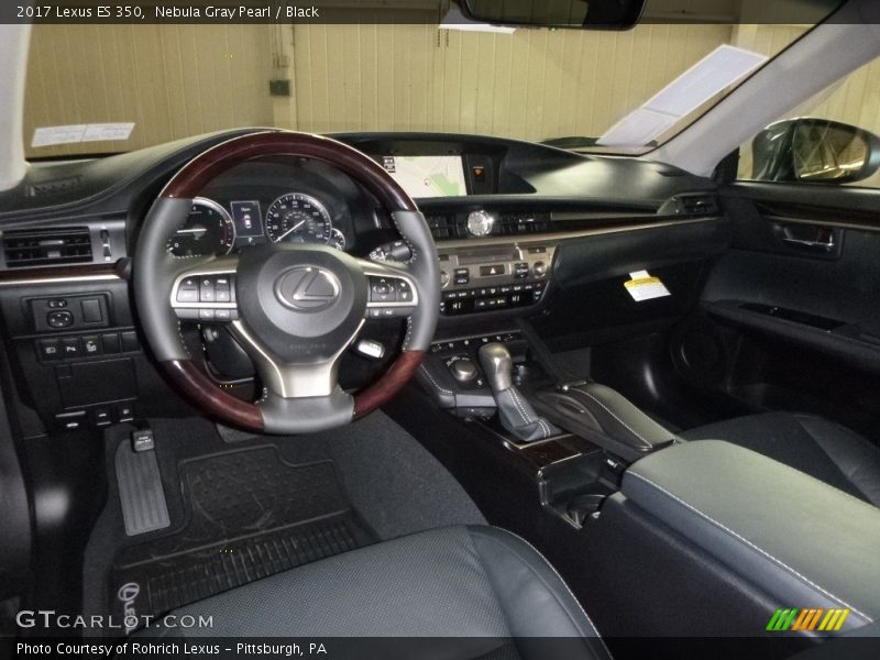 Nebula Gray Pearl / Black 2017 Lexus ES 350