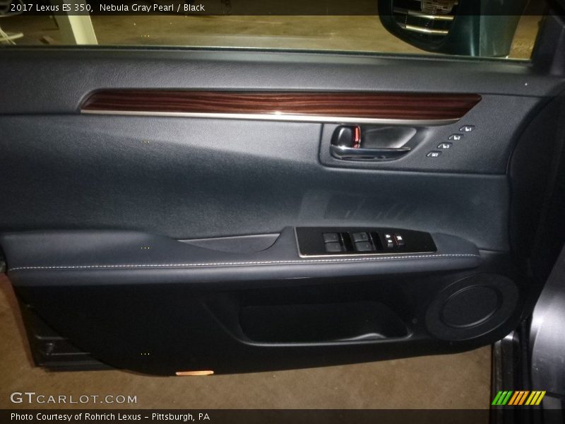 Nebula Gray Pearl / Black 2017 Lexus ES 350
