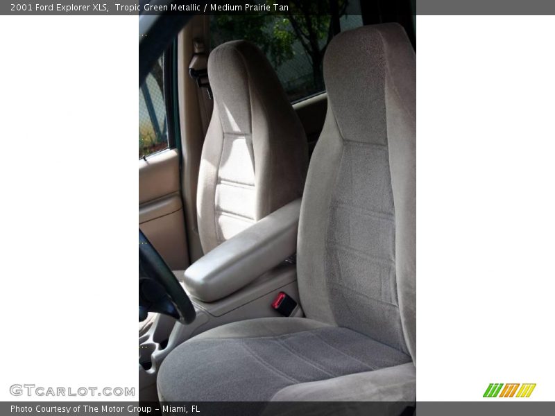 Tropic Green Metallic / Medium Prairie Tan 2001 Ford Explorer XLS
