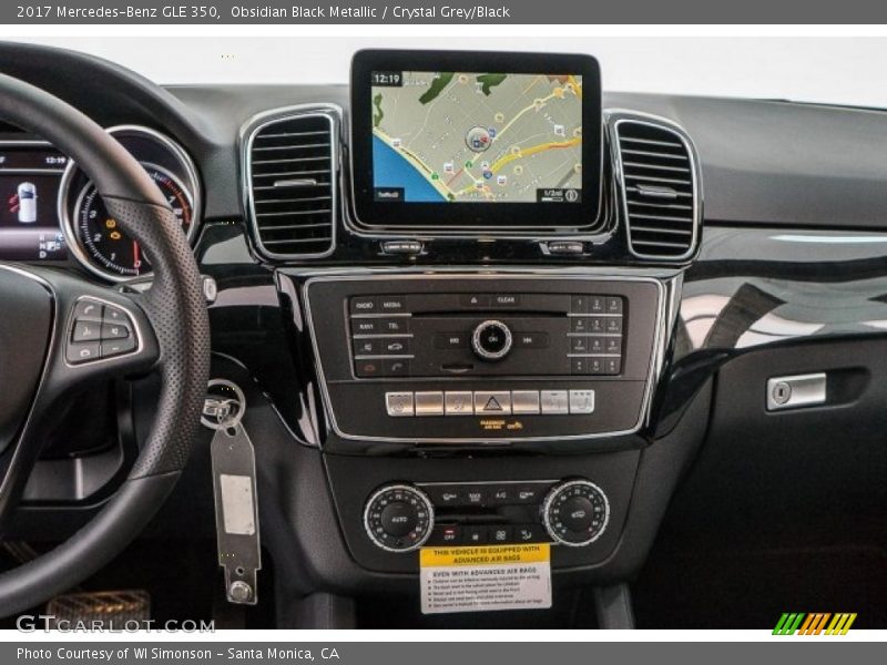 Obsidian Black Metallic / Crystal Grey/Black 2017 Mercedes-Benz GLE 350