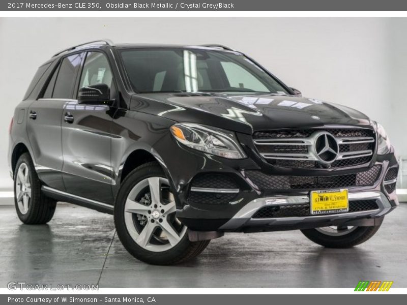 Obsidian Black Metallic / Crystal Grey/Black 2017 Mercedes-Benz GLE 350
