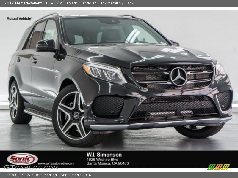 Obsidian Black Metallic / Black 2017 Mercedes-Benz GLE 43 AMG 4Matic