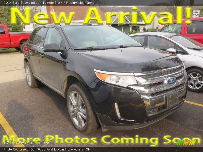 Tuxedo Black / Medium Light Stone 2014 Ford Edge Limited
