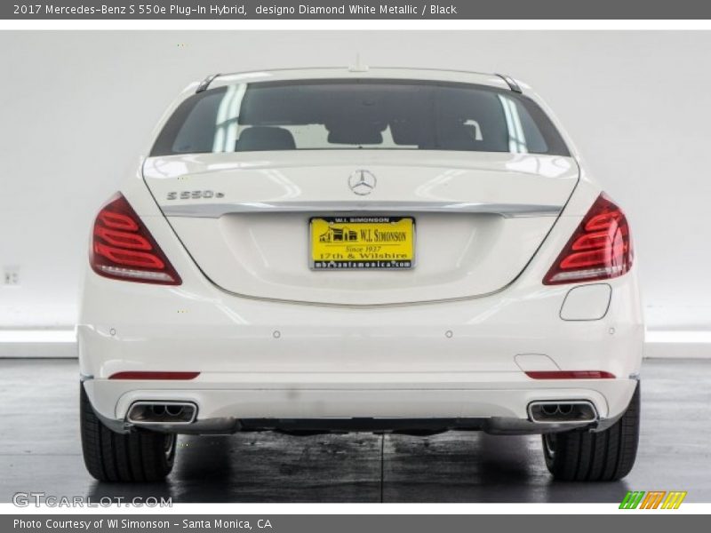 designo Diamond White Metallic / Black 2017 Mercedes-Benz S 550e Plug-In Hybrid