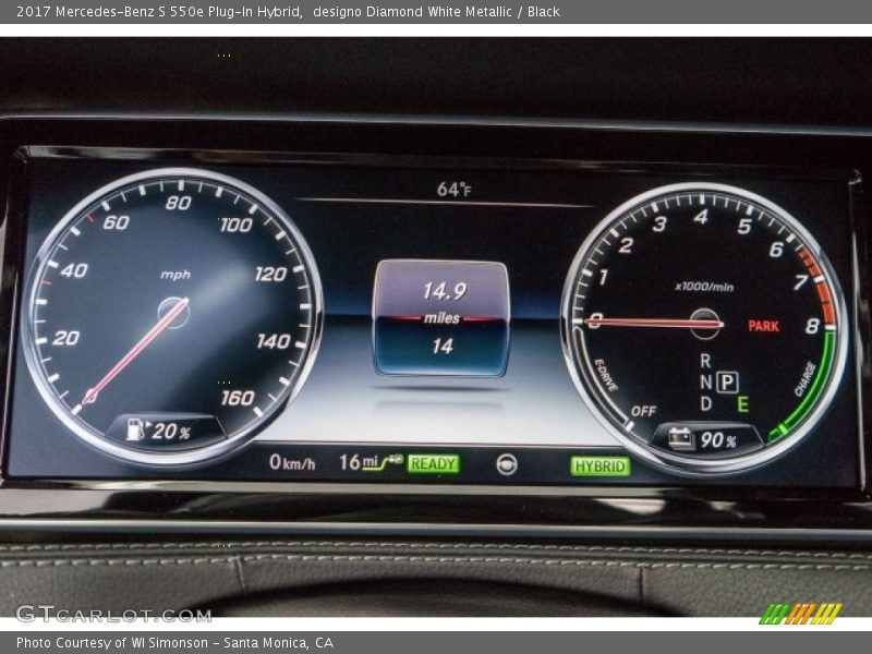 designo Diamond White Metallic / Black 2017 Mercedes-Benz S 550e Plug-In Hybrid