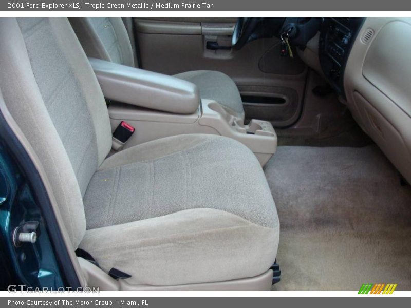 Tropic Green Metallic / Medium Prairie Tan 2001 Ford Explorer XLS