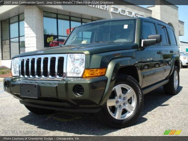 Jeep Green Metallic / Dark Khaki/Light Graystone 2007 Jeep Commander Sport