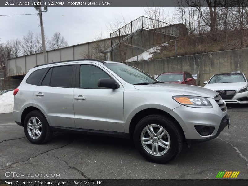 Moonstone Silver / Gray 2012 Hyundai Santa Fe GLS AWD
