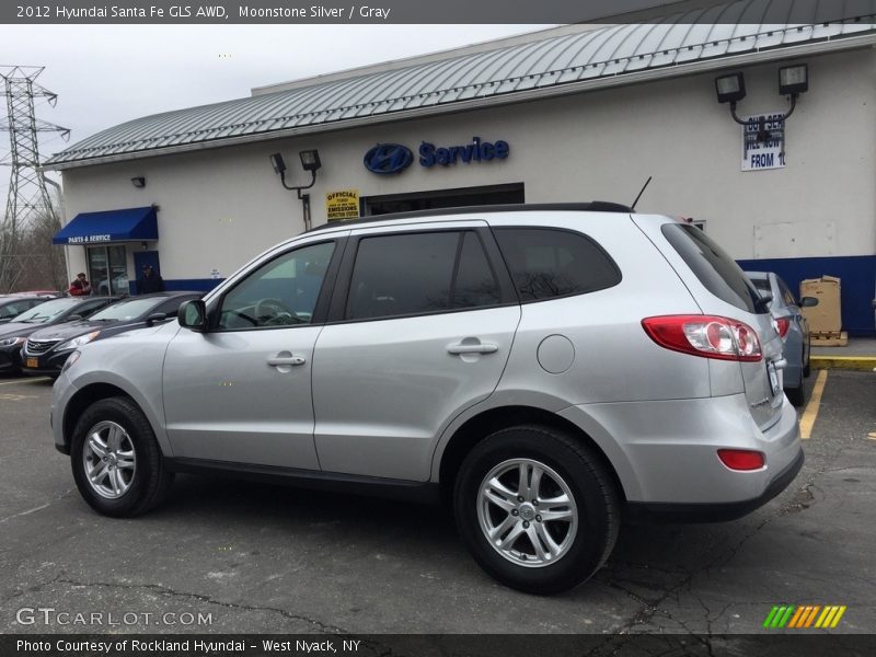 Moonstone Silver / Gray 2012 Hyundai Santa Fe GLS AWD
