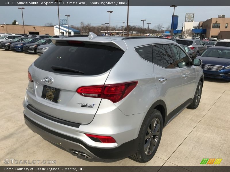 Sparkling Silver / Black 2017 Hyundai Santa Fe Sport 2.0T Ulitimate AWD