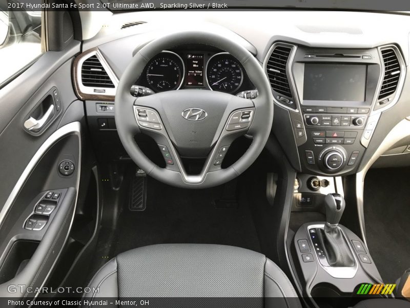 Sparkling Silver / Black 2017 Hyundai Santa Fe Sport 2.0T Ulitimate AWD