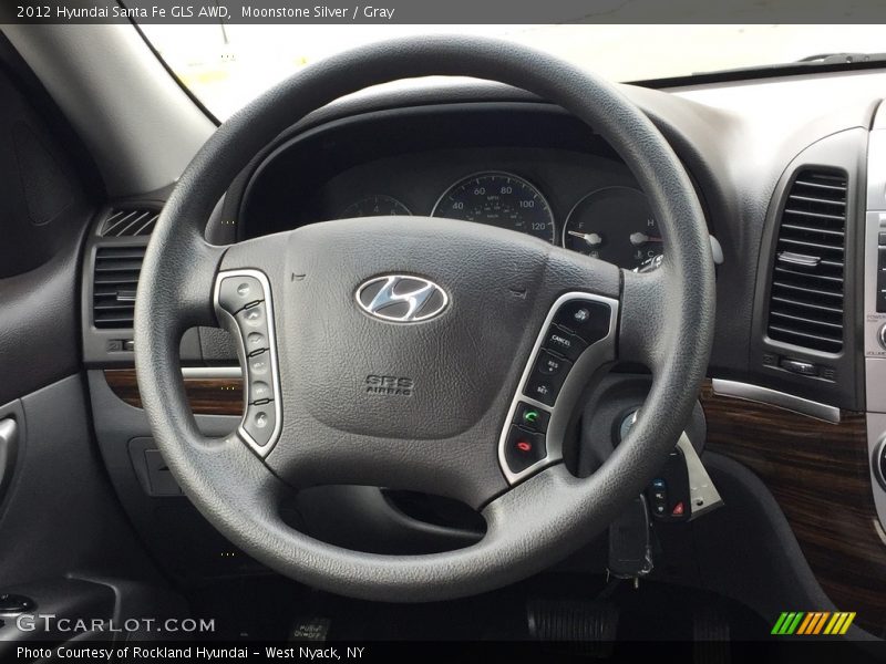 Moonstone Silver / Gray 2012 Hyundai Santa Fe GLS AWD