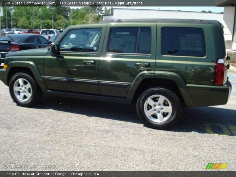 Jeep Green Metallic / Dark Khaki/Light Graystone 2007 Jeep Commander Sport