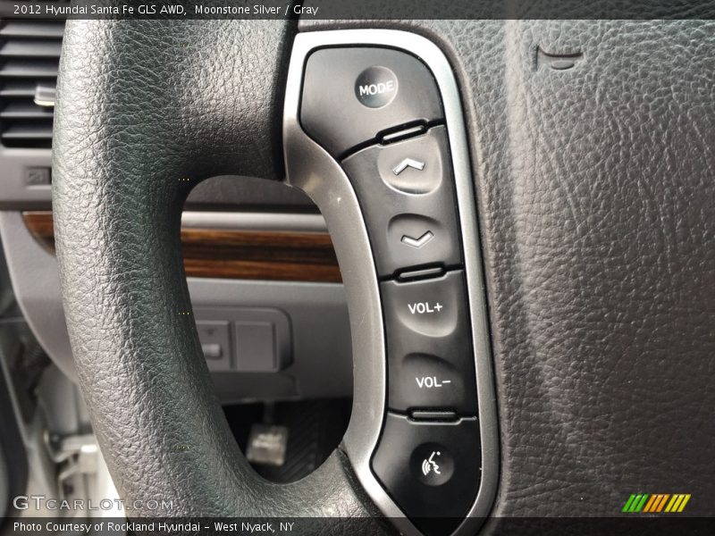 Moonstone Silver / Gray 2012 Hyundai Santa Fe GLS AWD