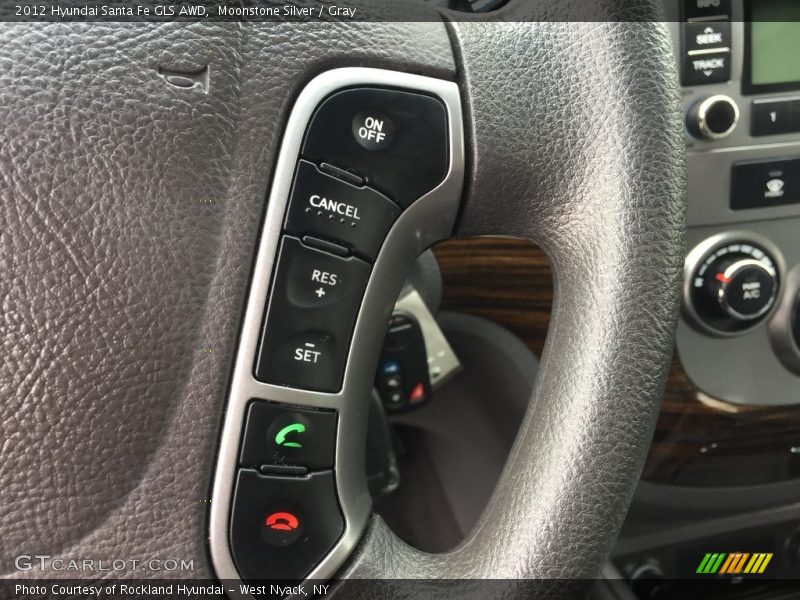 Moonstone Silver / Gray 2012 Hyundai Santa Fe GLS AWD