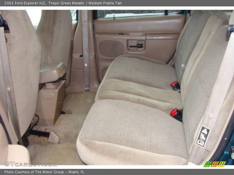 Tropic Green Metallic / Medium Prairie Tan 2001 Ford Explorer XLS