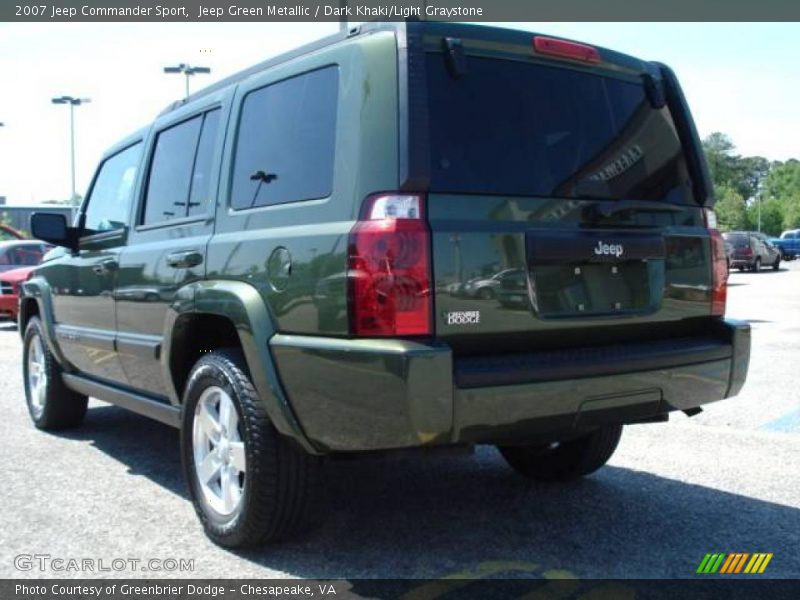 Jeep Green Metallic / Dark Khaki/Light Graystone 2007 Jeep Commander Sport