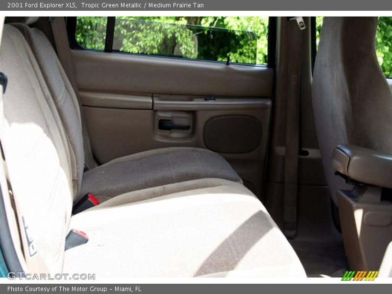 Tropic Green Metallic / Medium Prairie Tan 2001 Ford Explorer XLS