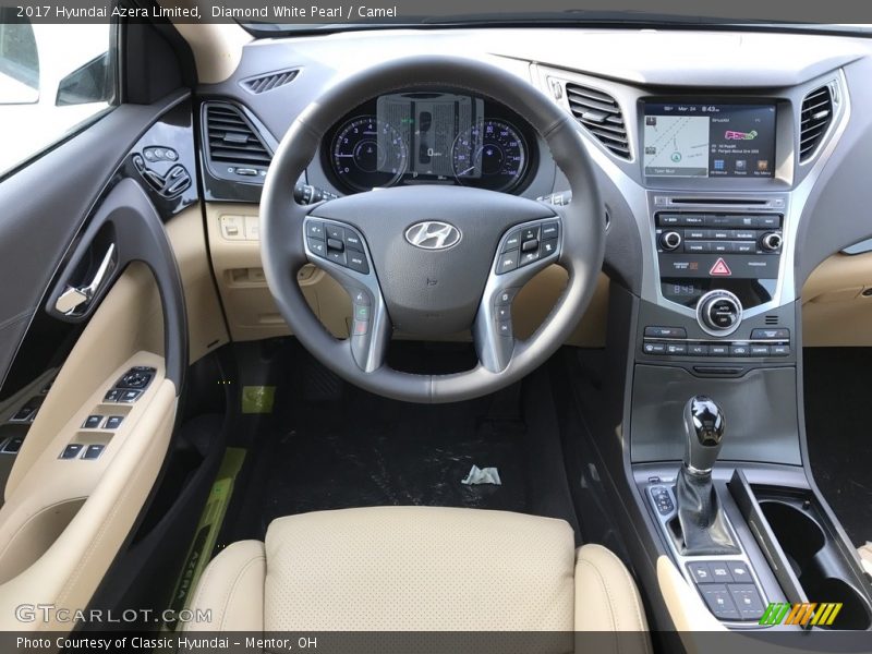 Diamond White Pearl / Camel 2017 Hyundai Azera Limited