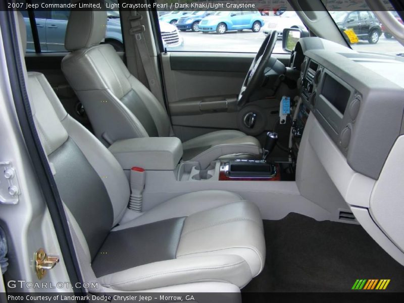 Light Graystone Pearl / Dark Khaki/Light Graystone 2007 Jeep Commander Limited